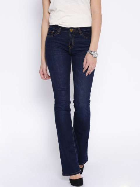 

Tokyo Talkies Navy Bootcut Jeans, Navy blue