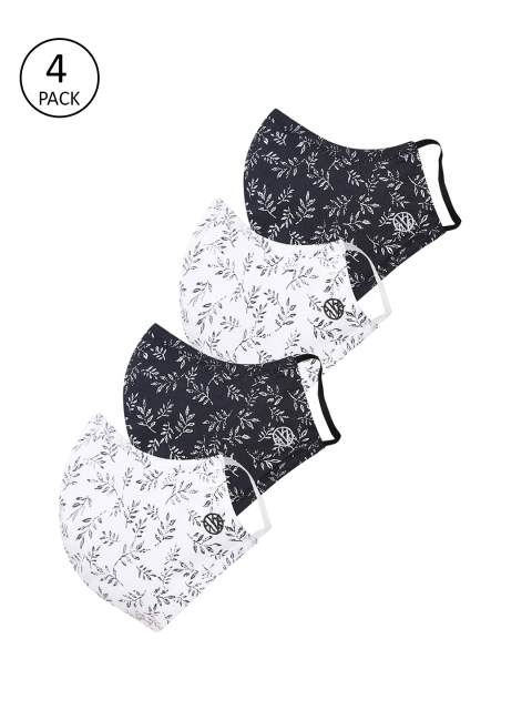 

Van Heusen Woman Assorted Pack of 4 Reusable 3 Ply Fabric Masks, Multi