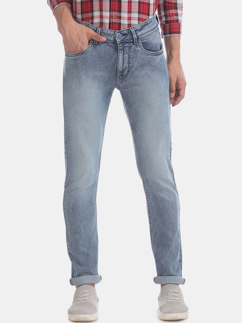 

Flying Machine Men Blue Slim Fit Mid-Rise Clean Look Stretchable Jeans