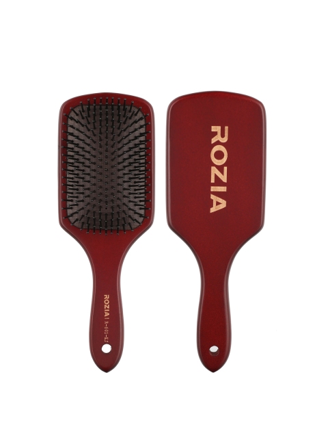 

Rozia Unisex Large Detangling & Hair Volumizer Styling Paddle Hair Brush, Maroon