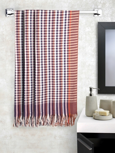 

KLOTTHE Set Of 3 Assorted 233 GSM Bath Towels, Brown