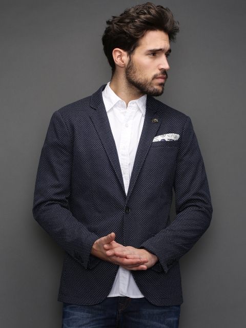 

SELECTED Navy Paulo Single-Breasted Blazer, Navy blue