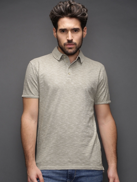 

SELECTED Beige Polo T-shirt