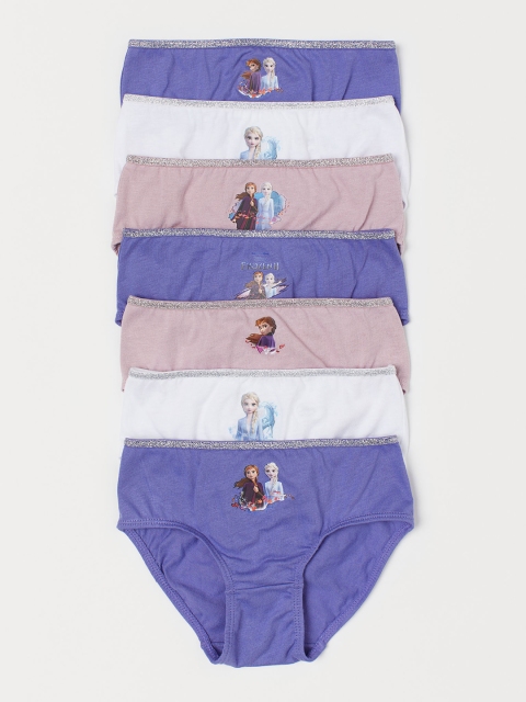 

H&M Girls 7-Pack Cotton Briefs, White