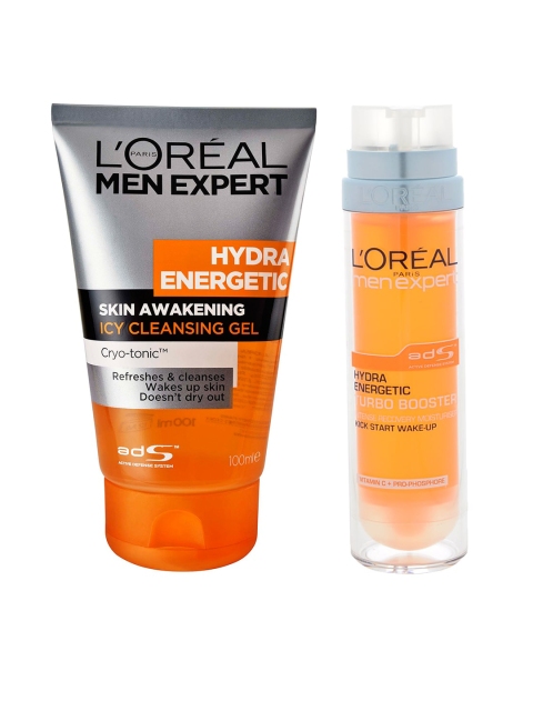 

LOreal Paris Men Set Of Face Wash & Moisturiser, Orange
