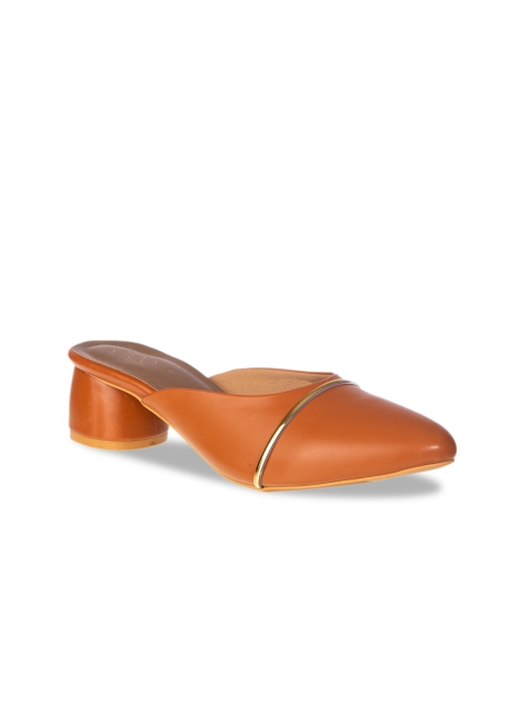 

Khadims Women Tan Brown Solid Mules
