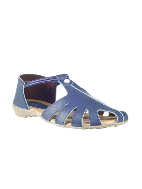 

Khadims Women Blue Solid Ballerinas
