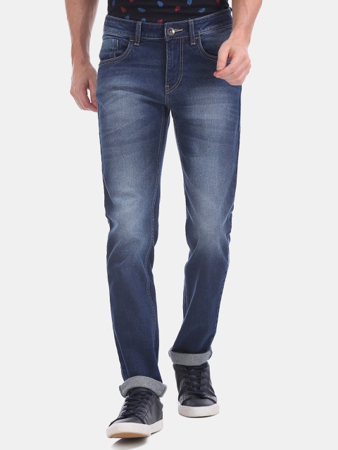 

Flying Machine Men Blue Skinny Fit Low-Rise Clean Look Jeans