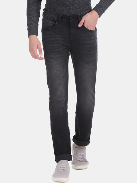 

Flying Machine Men Black Skinny Fit Low-Rise Clean Look Jeans