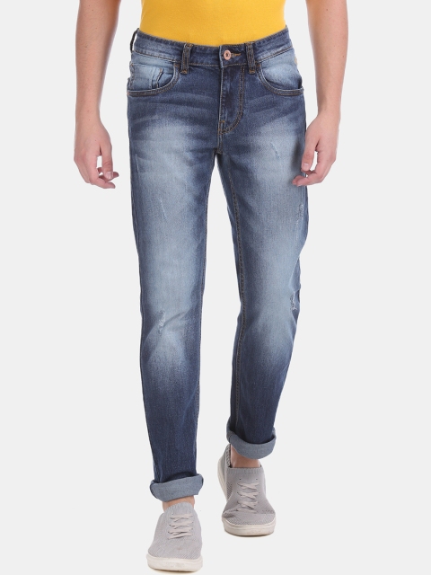 

Flying Machine Men Blue Skinny Fit Low-Rise Clean Look Jeans