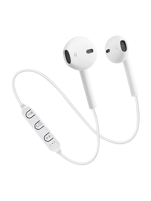 

pTron White Avento In-Ear Stereo Sound Wireless Earphones with Mic