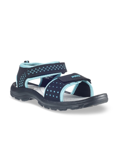 

Khadims Men Navy Blue & White Solid Sports Sandals