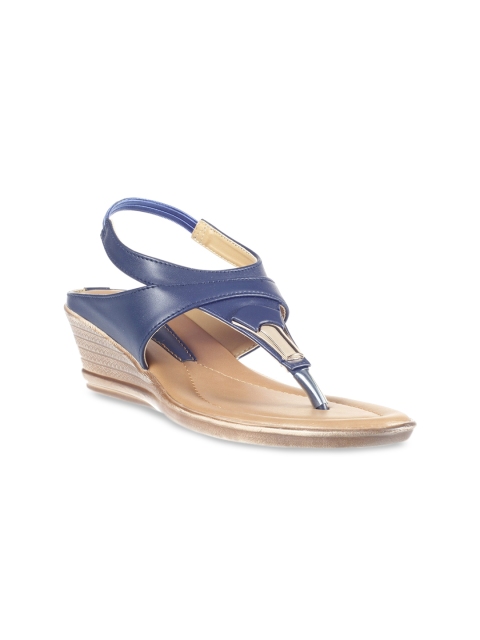 

Khadims Women Blue Solid Sandals