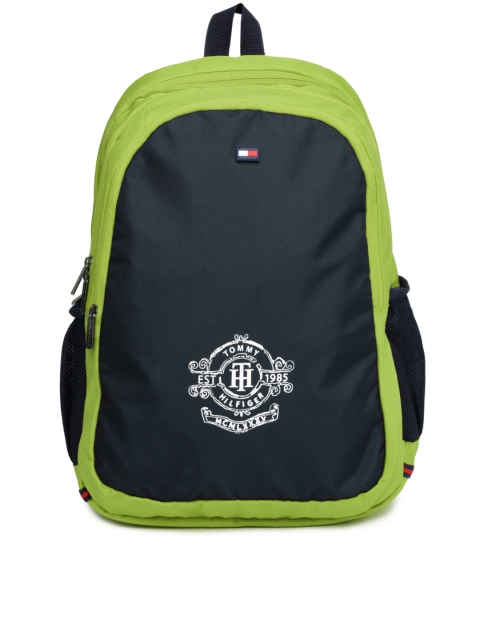 

Tommy Hilfiger Unisex Navy & Green Backpack, Navy blue