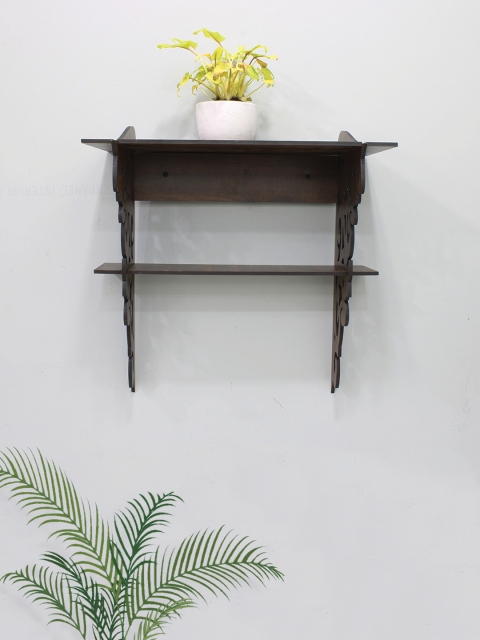 

RANDOM Brown MDF Basic Wall Shelf