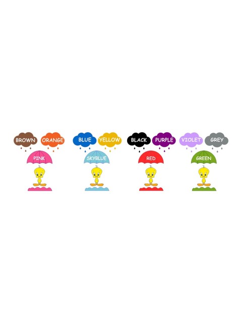 

rawpockets Multicolured Education Wall Stickers, Multi