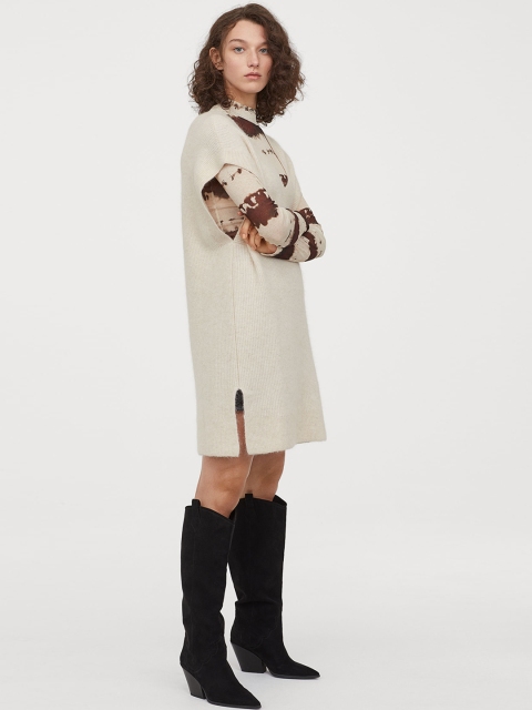 

H&M Knitted Alpaca-blend gilet, White