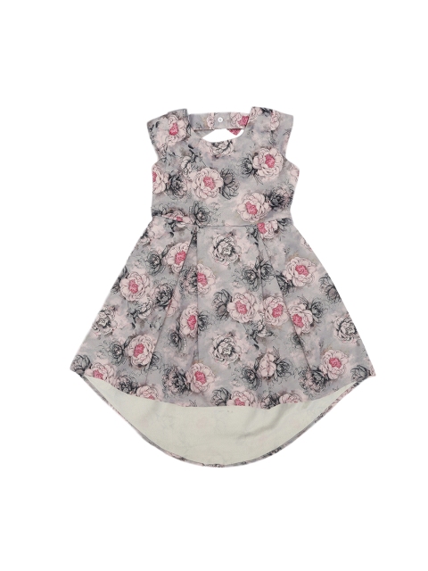 

Doodle Girls Pink Printed Fit and Flare Dress