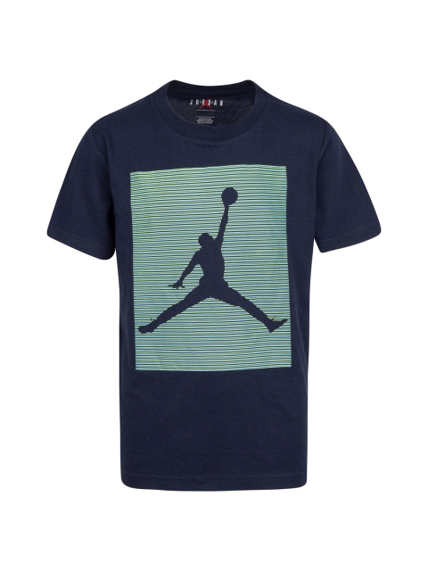 

Jordan Boys Navy Blue Printed Round Neck T-shirt
