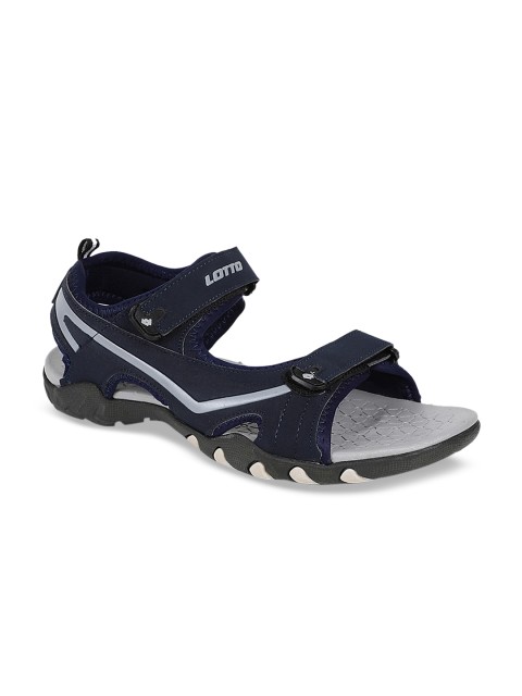 

Lotto Men Blue & Grey Solid Sports Sandals