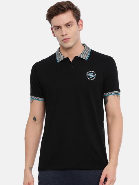 

Proline Men Black Solid Polo Collar T-shirt