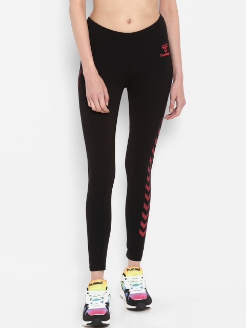 

hummel Women Black Printed Tights