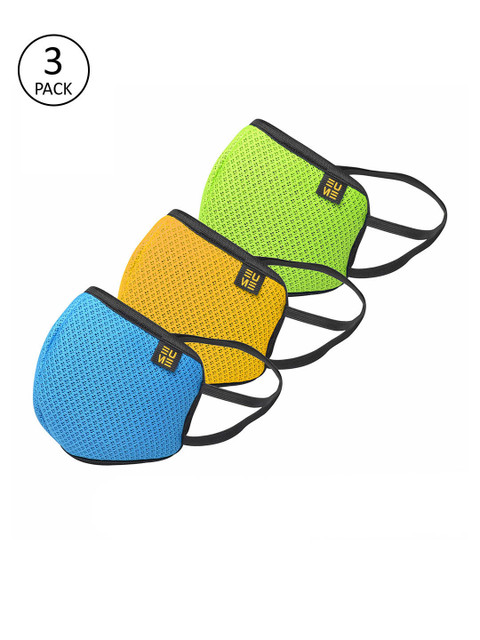 

EUME Unisex 3 Pcs Assorted 4-Ply Protect+ 95 Reusable Outdoor Masks