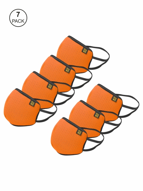 

EUME Unisex 7 Pcs Orange 4 Ply Protect+ 95 Reusable Protective Outdoor Masks