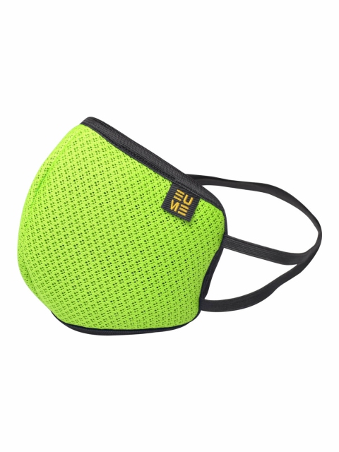 

EUME Unisex Fluroscent Green 4 Ply Protect+ 95 Reusable Protective Outdoor Mask, Fluorescent green