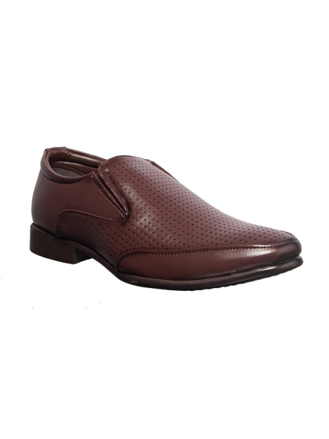 

Khadims Men Brown Solid Lazard Formal Slip-Ons