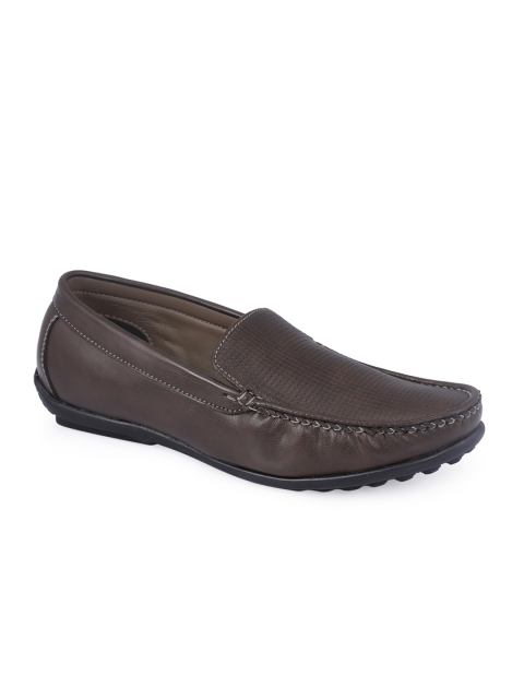 

Khadims Men Brown Solid Lazard Loafers