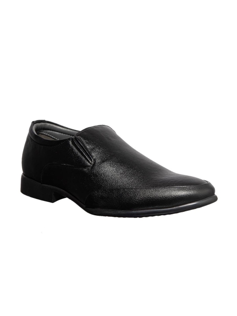 

Khadims Men Black Solid Lazard Formal Slip-Ons
