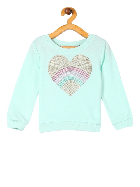 

The Childrens Place Girls Blue Solid Sweatshirt