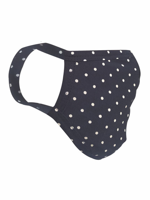 

nestroots Unisex Navy Blue & White Printed 2-Ply Anti Pollution Reusable Mask