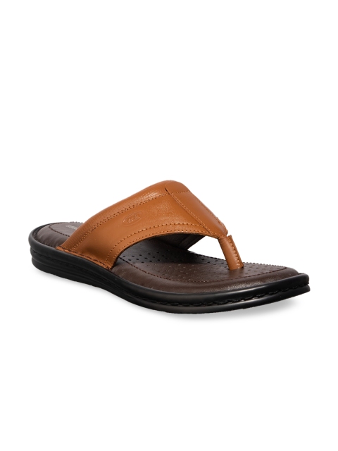 

Khadims Men Brown Leather Sandals