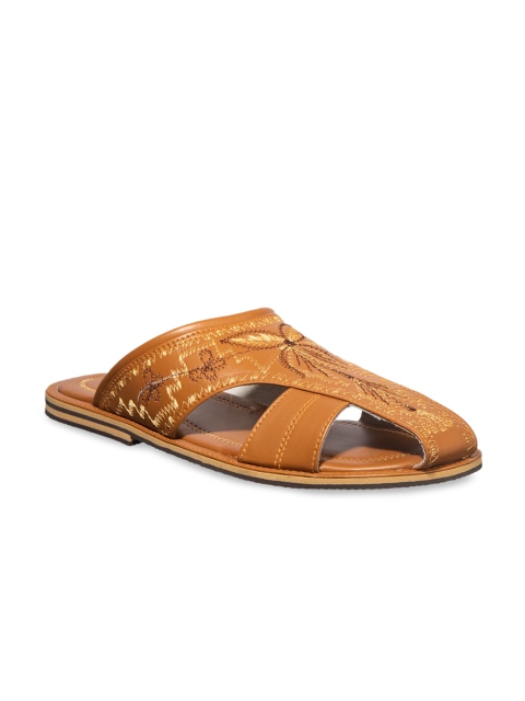 

Khadims Men Camel Brown Kolhapuri Sandals
