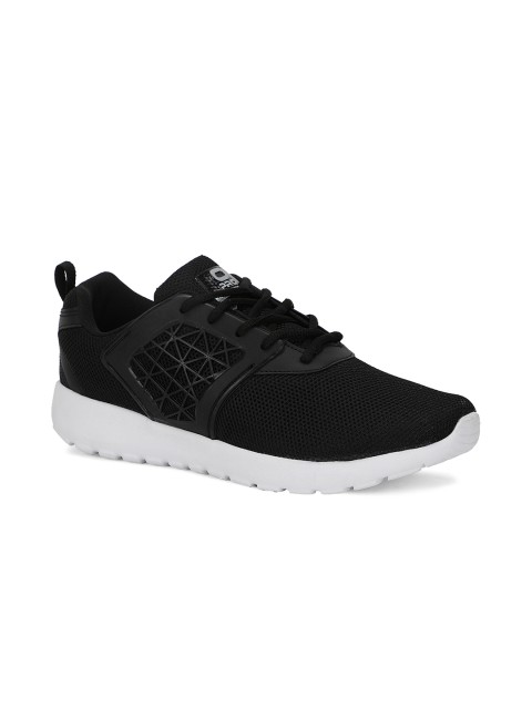 

Khadims Men Black Textile Running Shoes