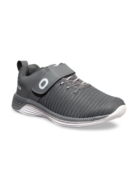 

Khadims Men Grey Textile Running Shoes