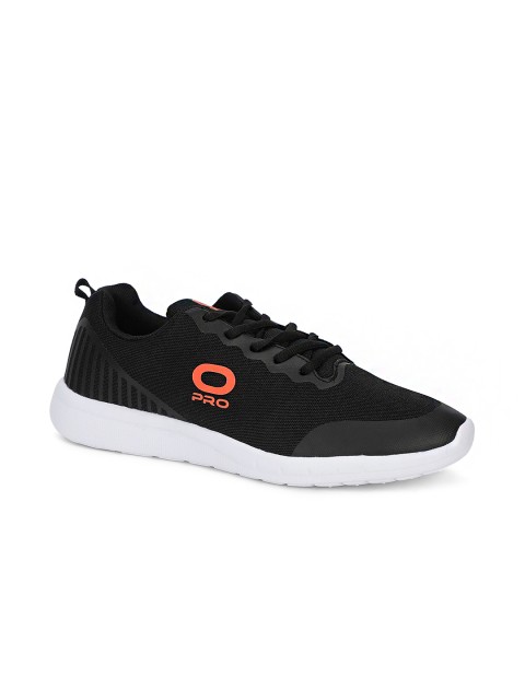 

Khadims Men Black Textile Running Shoes