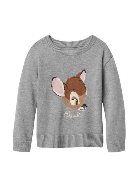 

GAP Girls Grey & Brown Bambi Printed Sweatshirt