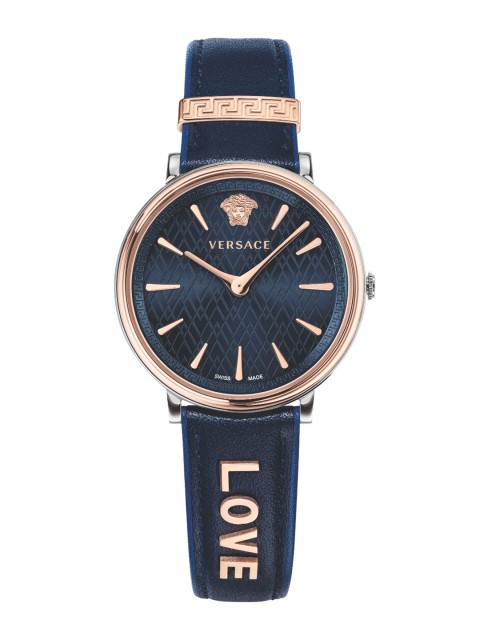 

Versace Women Navy Blue Swiss Made Analogue Watch VBP090017