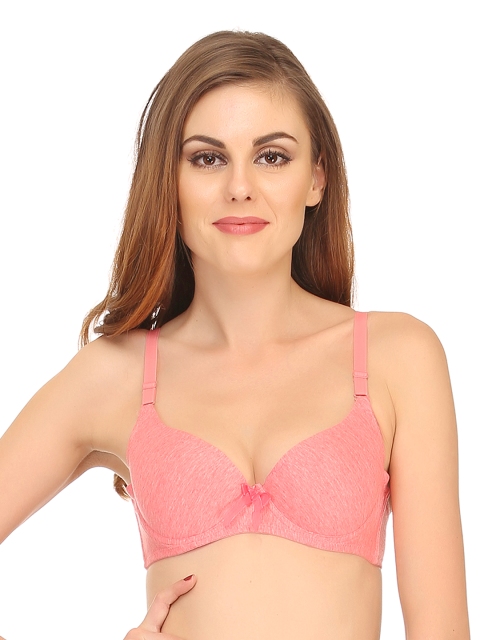 

Clovia Pink T-shirt Bra BR0455P2236B