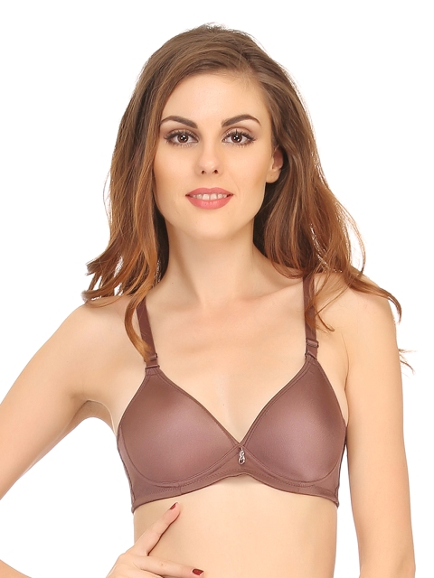 

Clovia Brown T-shirt Bra BR0460P0636B