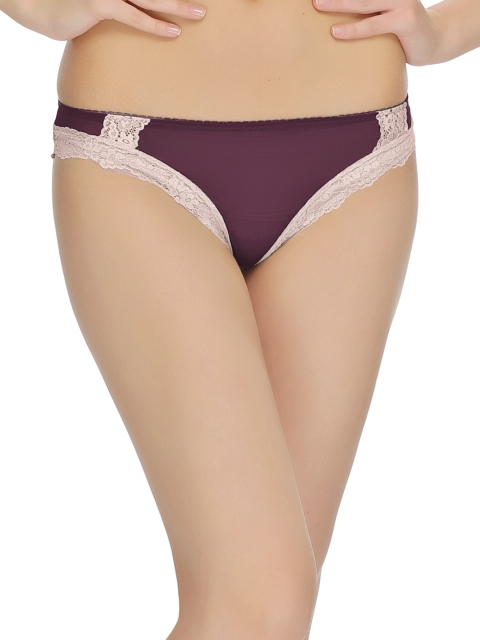 

Clovia Purple Bikini Briefs PN0412P15