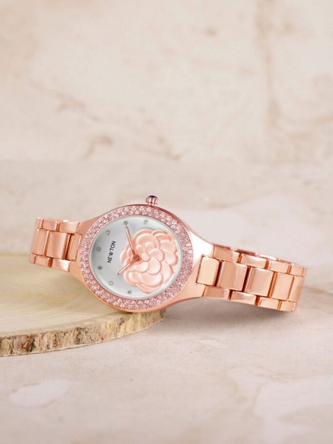 

Newton Women White & Rose Gold Analogue Watch WPRG105i