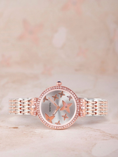

Newton Women Silver & Rose Gold Analogue Watch WPRG110i