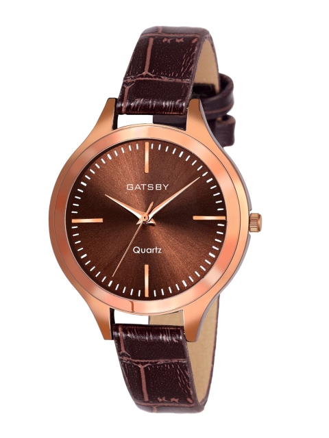 

Gatsby Women Brown & Rose Gold Analogue Watch GTL097i-Brown