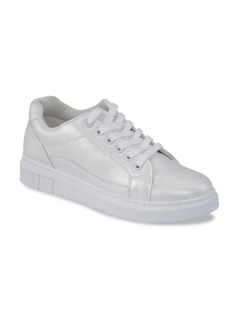 

Khadims Women White Sneakers