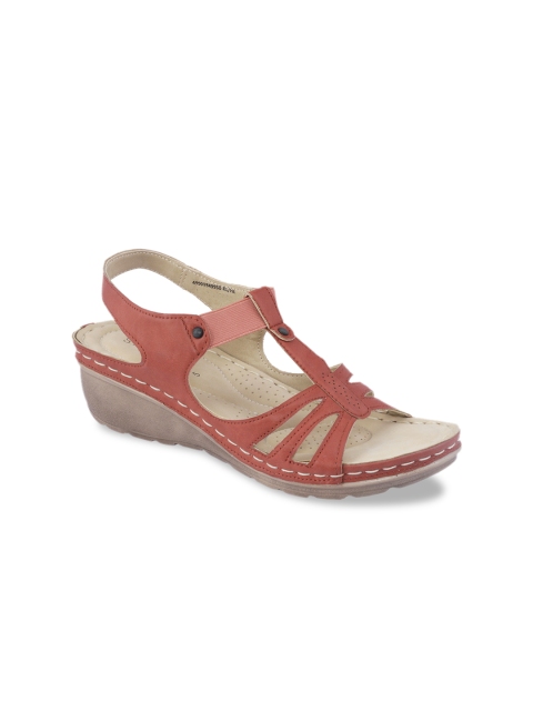 

Khadims Women Red Solid Wedges