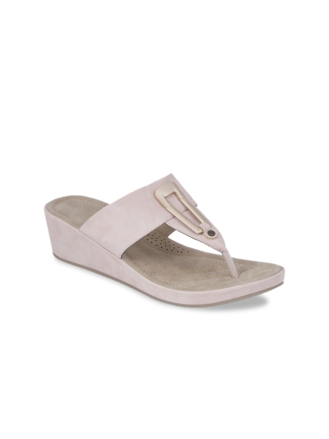

Khadims Women Pink Solid Wedges